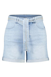 thumbnail: MS Mode regular waist short light blue denim