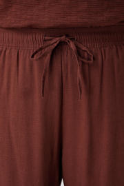 thumbnail: MS Mode wide leg high waist broek met linnen