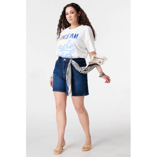 MS Mode T-shirt wit afbeelding