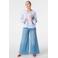 MS Mode gestreepte top blauw