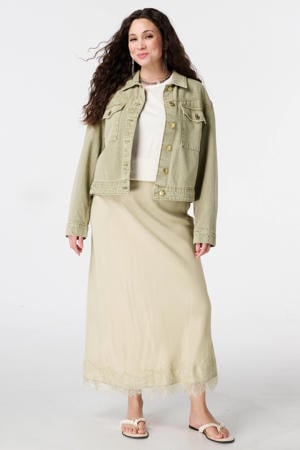 denim spijkerjas groen