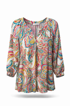 top met paisley print multi