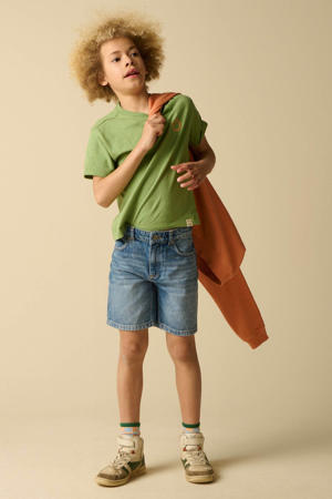 T-shirt met backprint groen