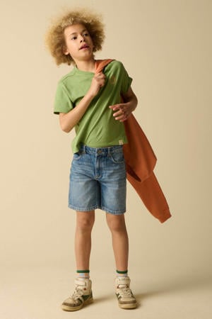 T-shirt met backprint groen