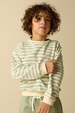 gestreepte sweater wit