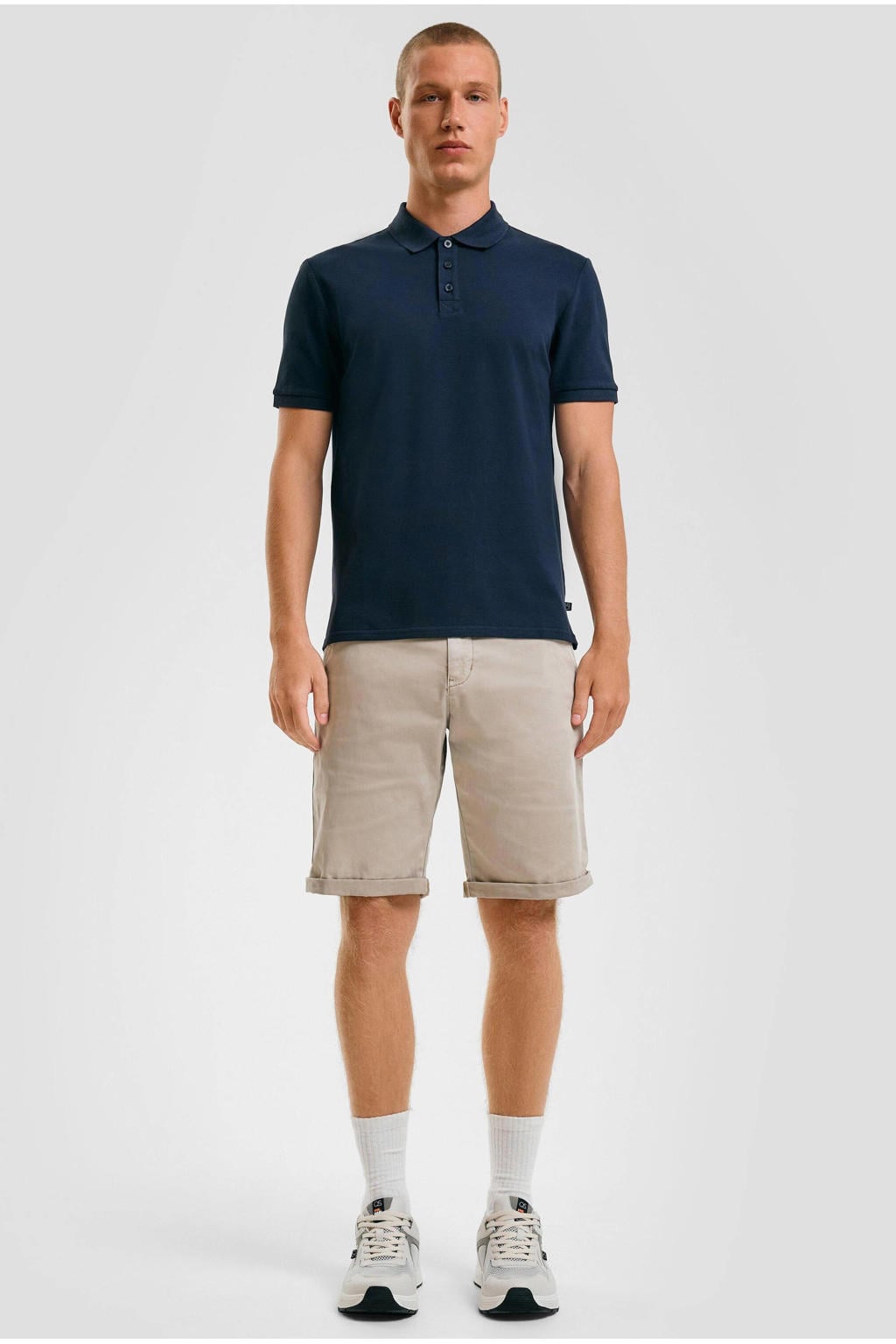 QS regular bermuda short lichtgrijs