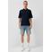QS regular short light blue denim