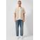 QS relaxed casual overhemd beige