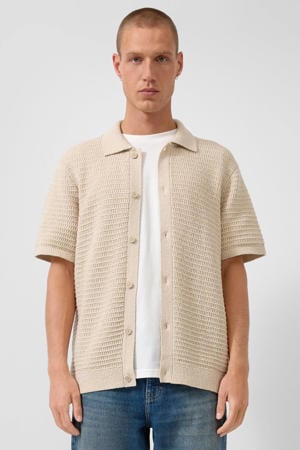 relaxed casual overhemd beige