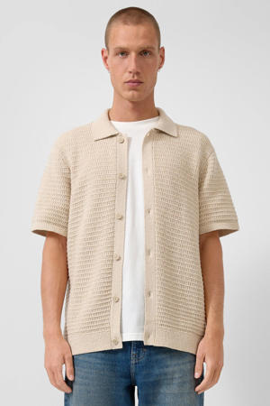 relaxed casual overhemd beige