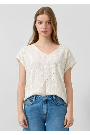 top broderie ecru
