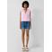QS slim regular waist short medium blue denim