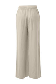 thumbnail: QS regular waist casual broek met linnen beige