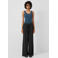 QS regular waist casual broek met linnen zwart