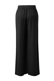 thumbnail: QS regular waist casual broek met linnen zwart