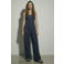 HYPEDROP regular waist casual broek donkerblauw