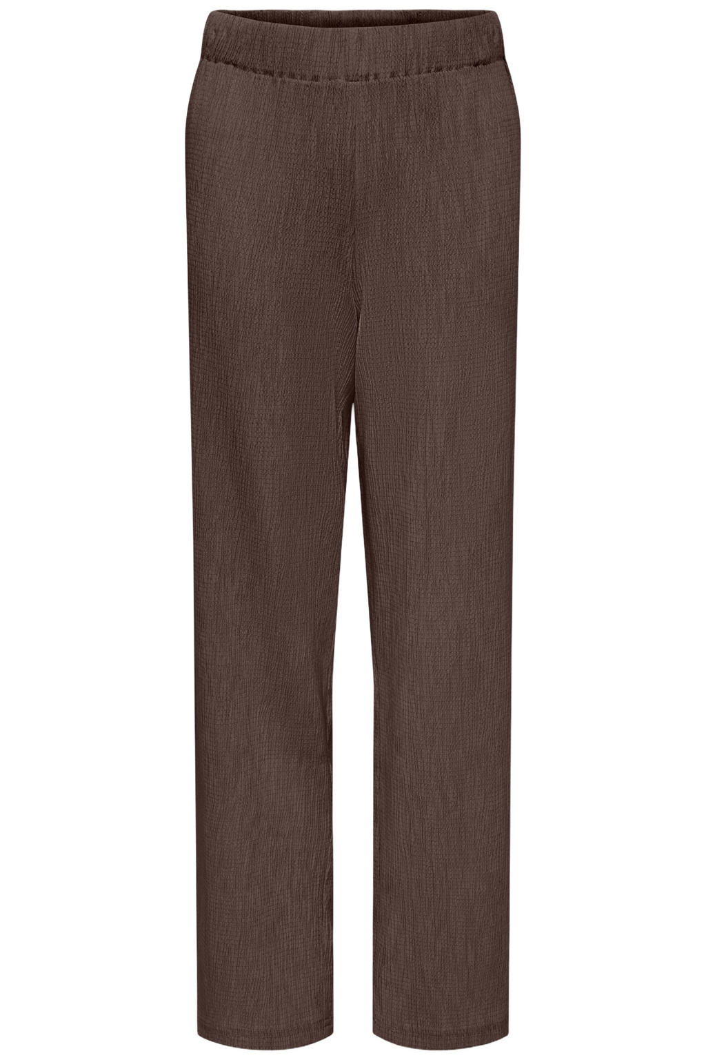 Donkerblauwe meisjes KIDS ONLY GIRL straight casual broek van viscose met elastische tailleband en effen