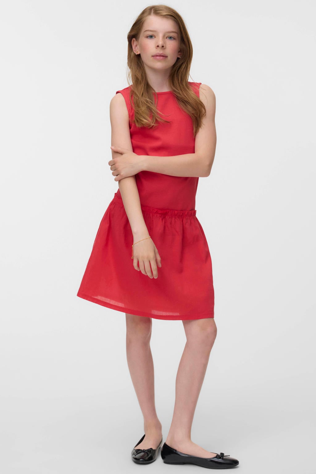 VERO MODA GIRL zomerjurk rood