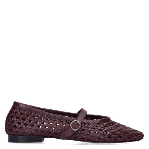 Sacha leren ballerina's bordeaux afbeelding