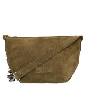 suede crossbody tas Esra bruin