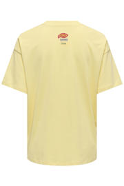 thumbnail: ONLY T-shirt met backprint geel