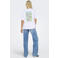 ONLY T-shirt met backprint wit