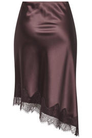 thumbnail: Bruine dames ONLY midi rok gemaakt van polyester