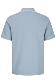 thumbnail: JACK & JONES ESSENTIALS regular polo met textuur lichtblauw