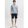 JACK & JONES ESSENTIALS regular polo met textuur lichtblauw