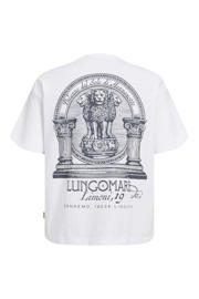 thumbnail: JACK & JONES ORIGINALS relaxed T-shirt met backprint wit