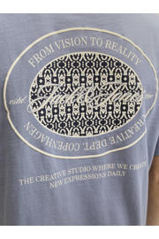 thumbnail: JACK & JONES ORIGINALS regular T-shirt met backprint paars