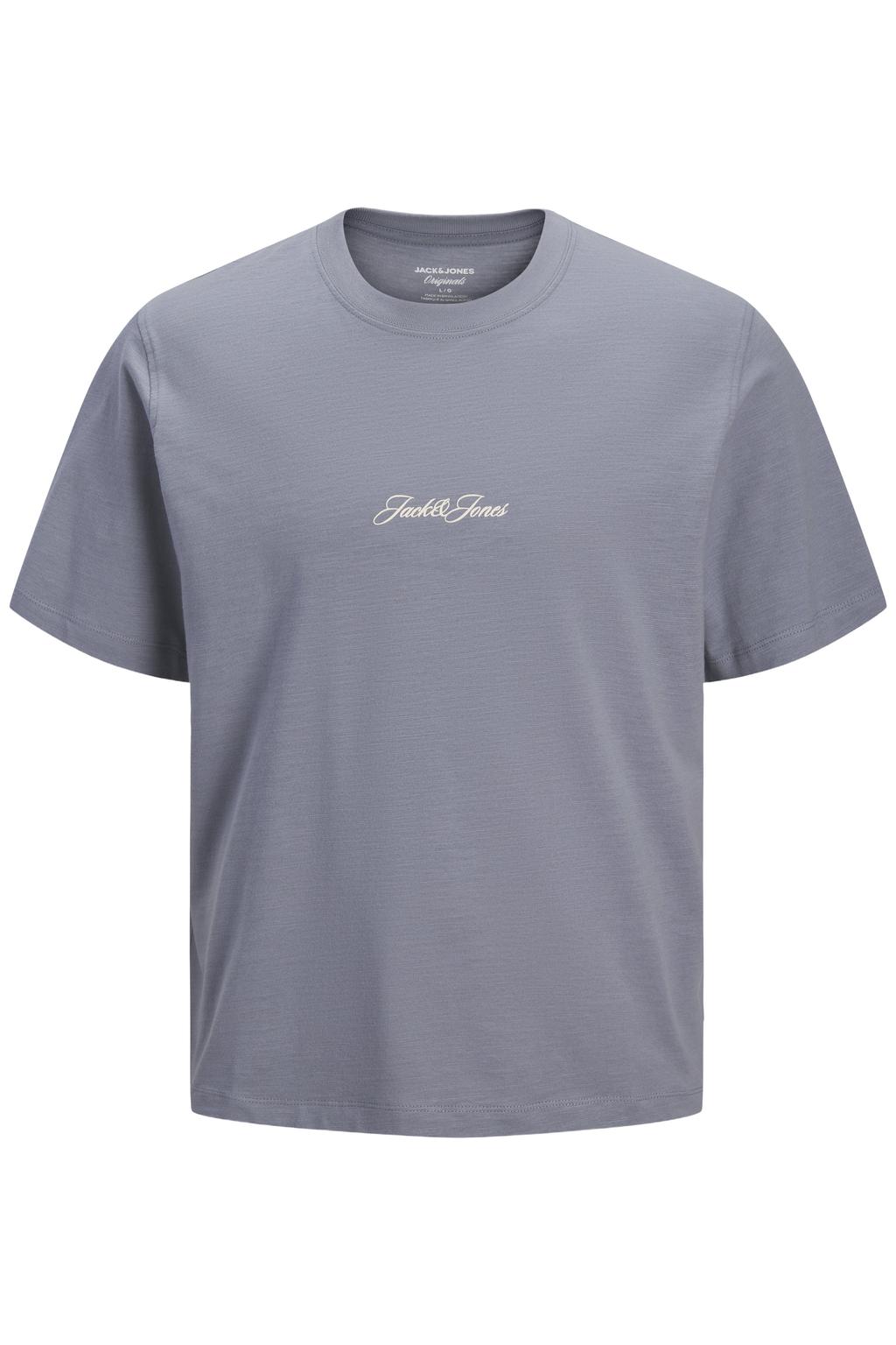 JACK & JONES ORIGINALS regular T-shirt met backprint paars