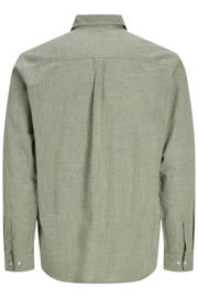 thumbnail: JACK & JONES ESSENTIALS regular casual overhemd met linnen groen