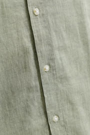 thumbnail: JACK & JONES ESSENTIALS regular casual overhemd met linnen groen