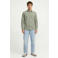 JACK & JONES ESSENTIALS regular casual overhemd met linnen groen