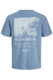 thumbnail: JACK & JONES PREMIUM regular T-shirt met backprint blauw