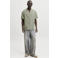 JACK & JONES ESSENTIALS linnen relaxed gebreid overhemd - groen