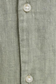 thumbnail: JACK & JONES ESSENTIALS linnen relaxed gebreid overhemd - groen