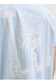 thumbnail: JACK & JONES ORIGINALS relaxed T-shirt met backprint lichtblauw