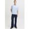JACK & JONES ORIGINALS relaxed T-shirt met backprint lichtblauw