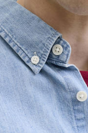 thumbnail: JACK & JONES ORIGINALS relaxed casual overhemd light blue denim