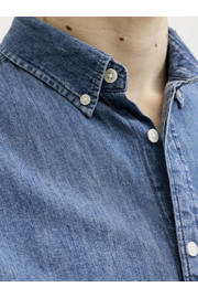 thumbnail: JACK & JONES ORIGINALS relaxed casual overhemd medium blue denim