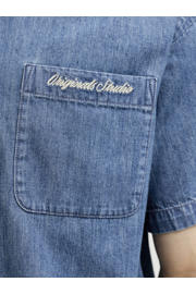 thumbnail: JACK & JONES ORIGINALS relaxed casual overhemd medium blue denim
