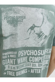 thumbnail: JACK & JONES PREMIUM regular T-shirt met backprint groen