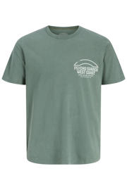 thumbnail: JACK & JONES PREMIUM regular T-shirt met backprint groen