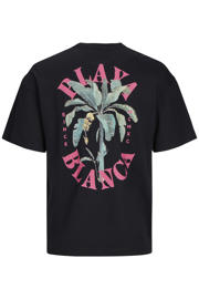 thumbnail: JACK & JONES ORIGINALS oversized T-shirt met backprint zwart