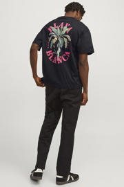 thumbnail: JACK & JONES ORIGINALS oversized T-shirt met backprint zwart