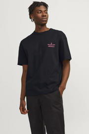thumbnail: JACK & JONES ORIGINALS oversized T-shirt met backprint zwart
