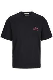thumbnail: JACK & JONES ORIGINALS oversized T-shirt met backprint zwart