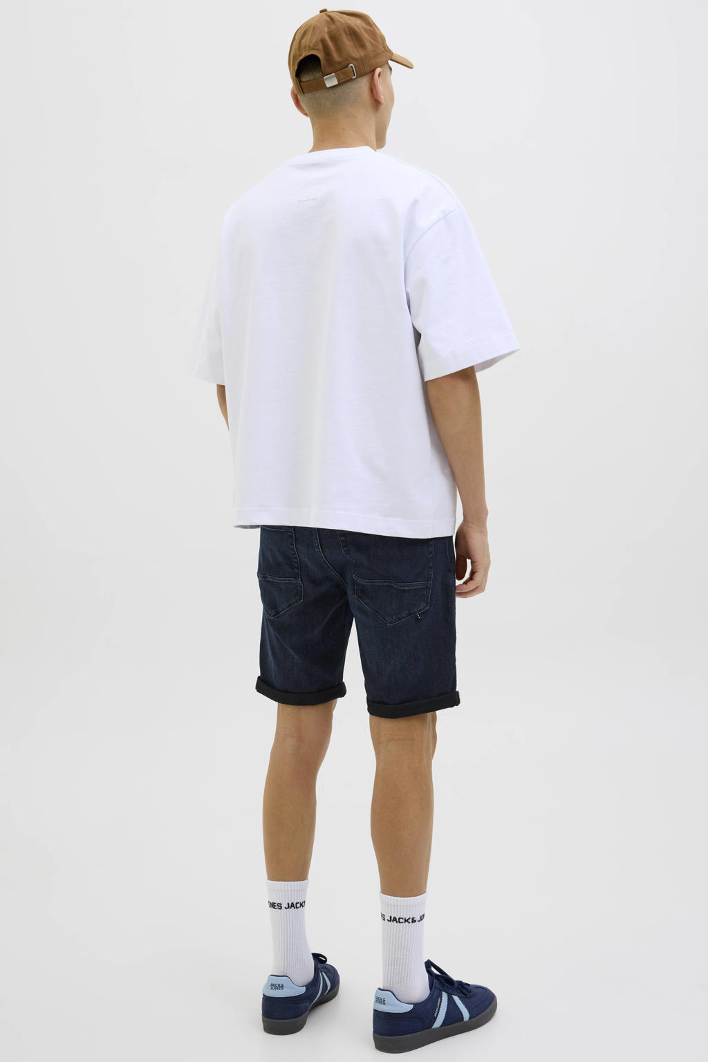 JACK & JONES JEANS INTELLIGENCE JJIRICK JJFOX denim regular short dark blue denim